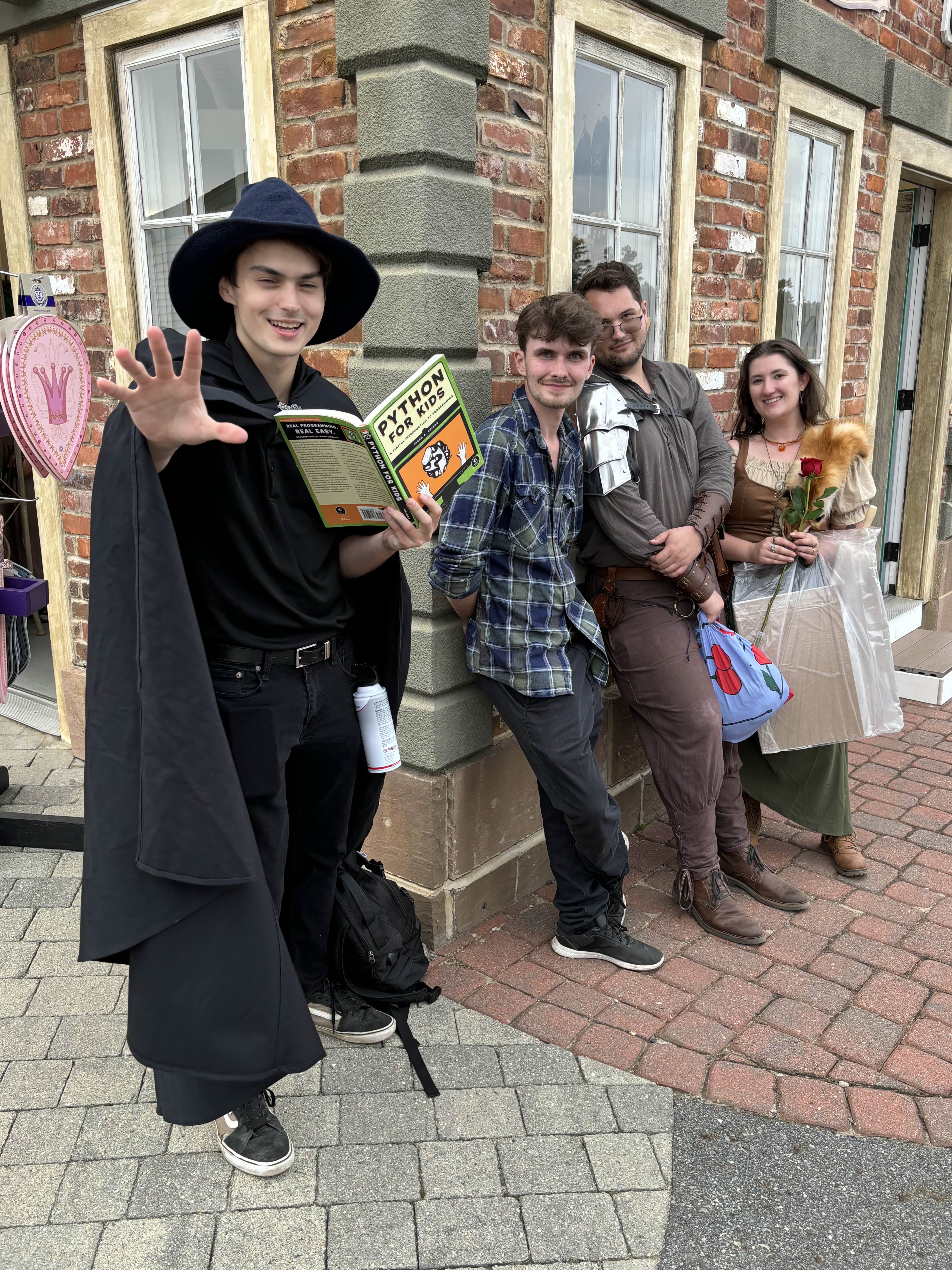 Jacob and friends at King Richard's renaissance fair
